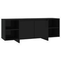 TV-taso musta 130x35x50 cm lastulevy (09585)