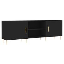 TV-taso musta 150x30x50 cm tekninen puu (29085)