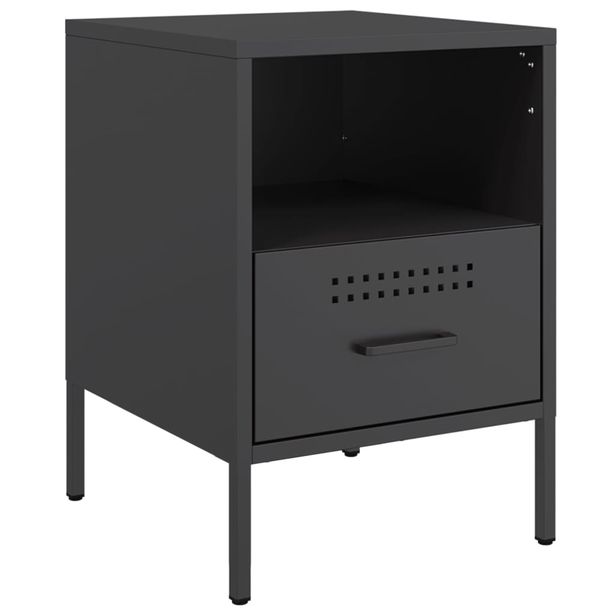 TV-taso musta 36x39x50,5 cm teräs (43054)