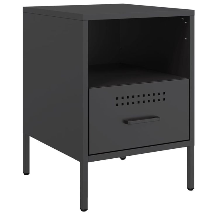 TV-taso musta 36x39x50,5 cm teräs (43054)