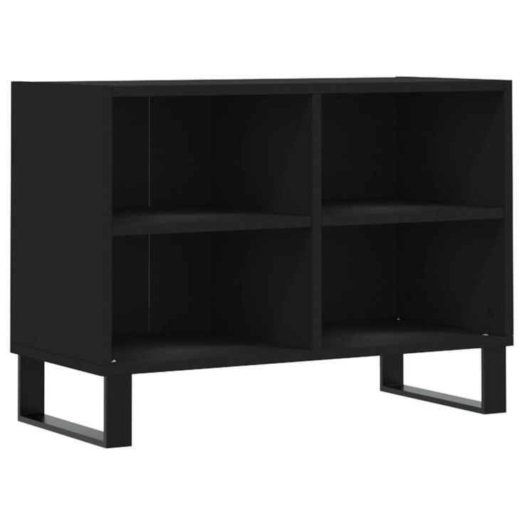 TV-taso musta 69,5x30x50 cm tekninen puu (26973)