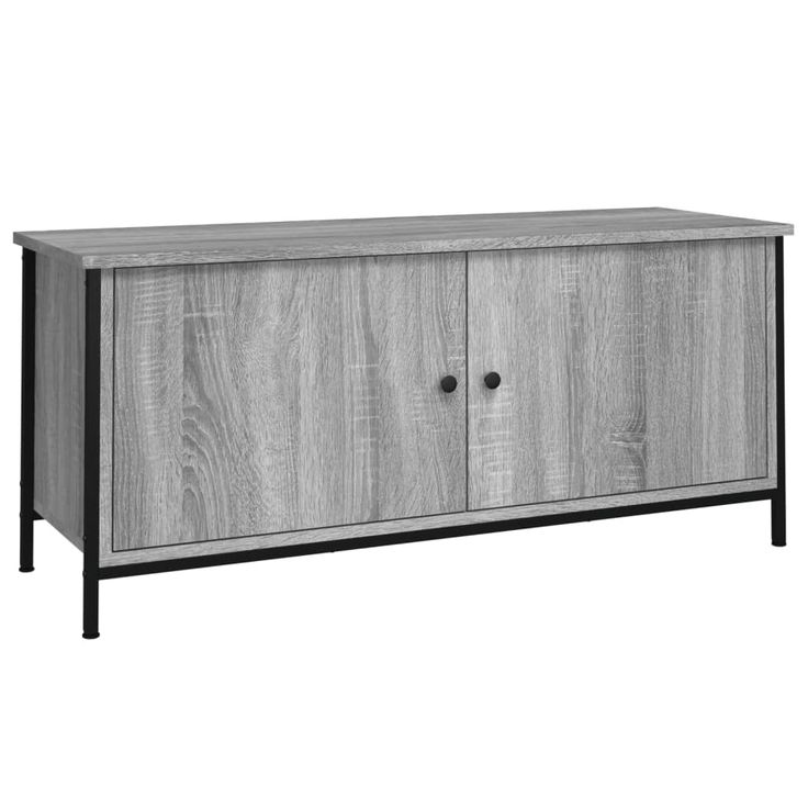 TV-taso ovilla harmaa Sonoma 102x35x45 cm tekninen puu (26293)