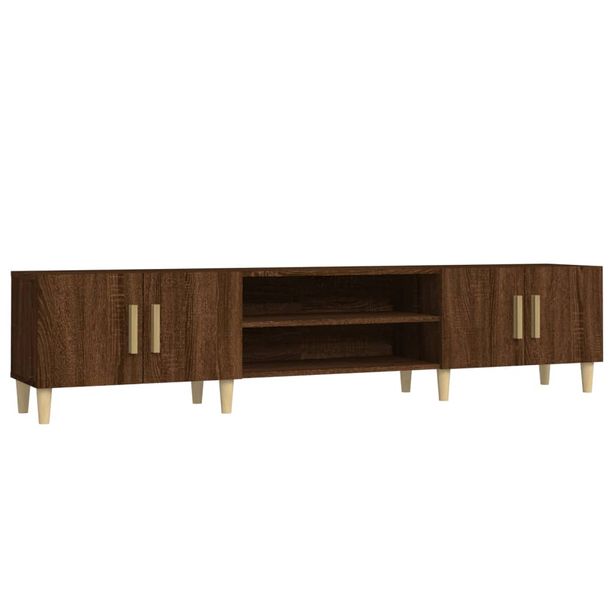 TV-taso ruskea tammi 180x31,5x40 cm tekninen puu (16263)