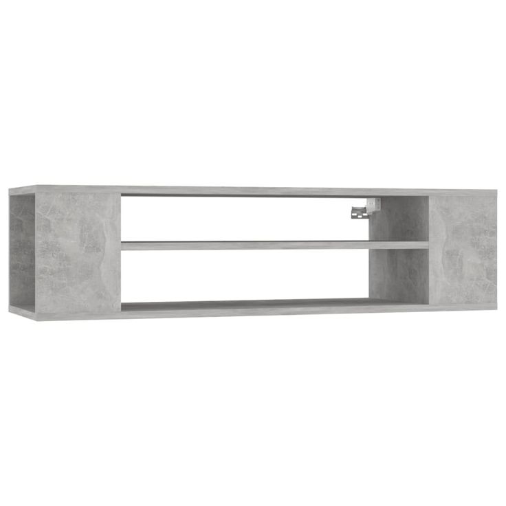 TV-taso seinälle betoninharm. 100x30x26,5cm puu (06233)