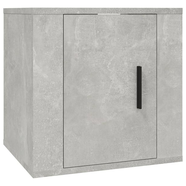 TV-taso seinälle betoninharmaa 40x34,5x40 cm (16648)