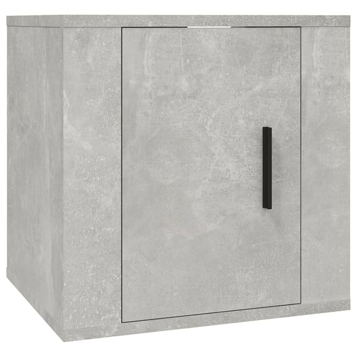 TV-taso seinälle betoninharmaa 40x34,5x40 cm (16648)