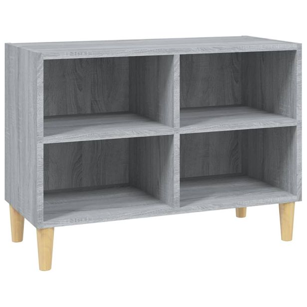 TV-taso täyspuiset jalat harmaa Sonoma 69,5x30x50 cm (13147)