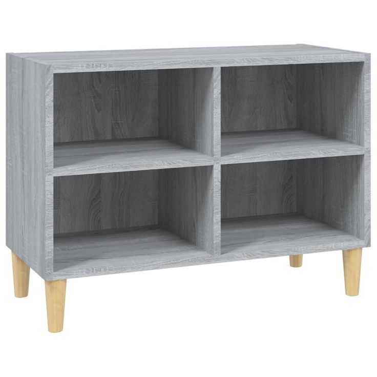 TV-taso täyspuiset jalat harmaa Sonoma 69,5x30x50 cm (13147)