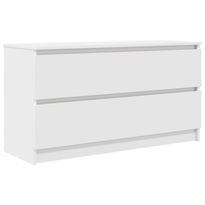 TV-taso valkoinen 100x35x54 cm tekninen puu (61805)