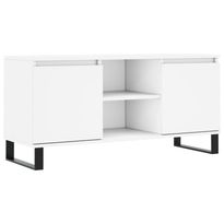 TV-taso valkoinen 104x35x50 cm tekninen puu (27020)
