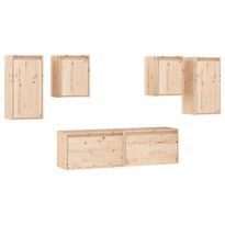 TV-tasot, täysi mänty, 6 kpl, eri värejä (13515)