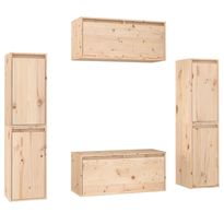 TV-tasot, täysi mänty, 6 kpl, eri värejä (13520)