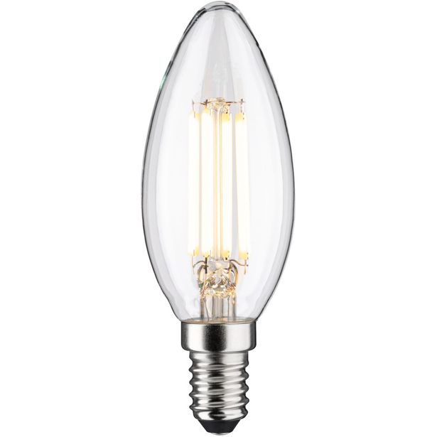 LED-filamenttilamppu Paulmann Eco-Line Candle, E14, 230V, 840lm, 4W, kirkas