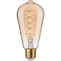 LED-filamenttilamppu Paulmann Rustic Shine Corn, S-muoto, 230V, 300lm, 4.2W, 1800K, himmennettä, kulta