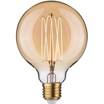 LED-filamenttilamppu Paulmann Rustic Shine Globe, I-muoto, 230V, 300lm, 4,2W, 1800K, himmennettä, kulta