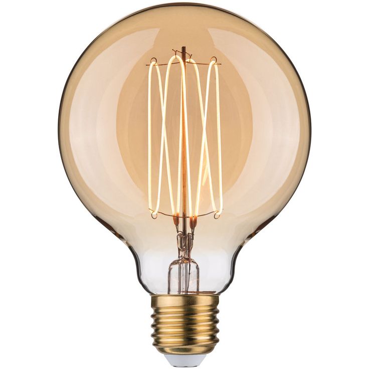 LED-filamenttilamppu Paulmann Rustic Shine Globe, I-muoto, 230V, 300lm, 4,2W, 1800K, himmennettä, kulta