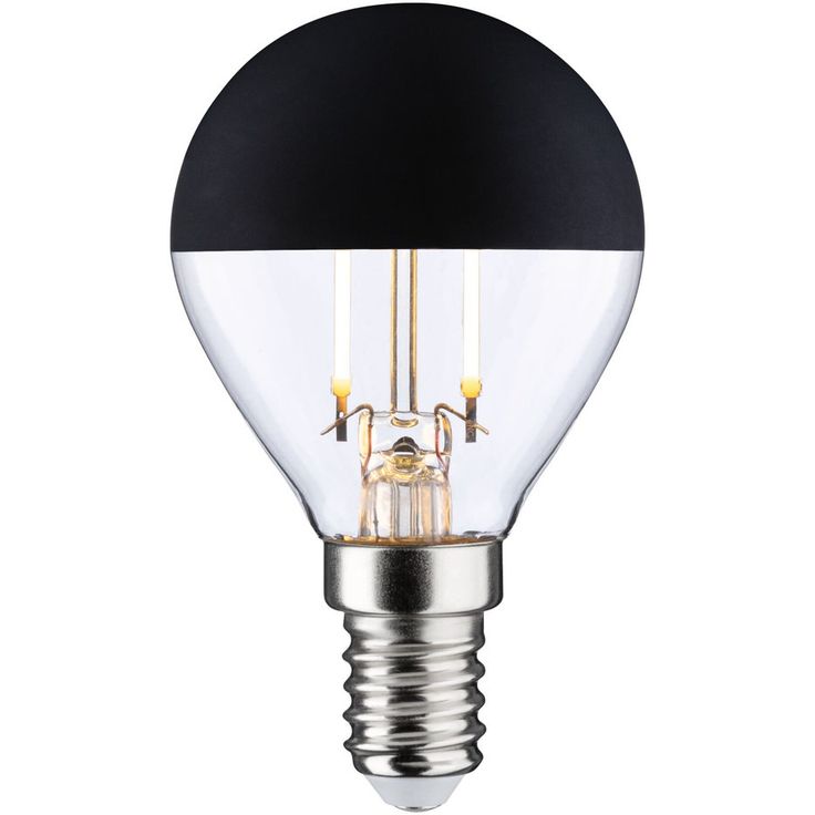 LED-pääpeililamppu Paulmann Modern Classic Edition Drop, 230V, E14, 250lm, 2.5W, 2700K, mattamusta