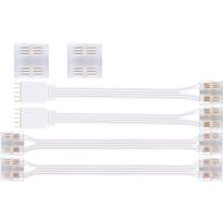 LED-nauhan liitinsarja Paulmann MaxLED COB RGBW, valkoinen/läpinäkyvä