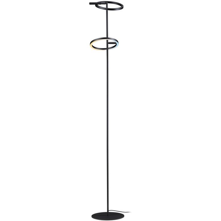 LED-lattiavalaisin Paulmann Odila, 2x1200lm, 2x10.4W, säädettävä värilämpötila, mattamusta/kromi