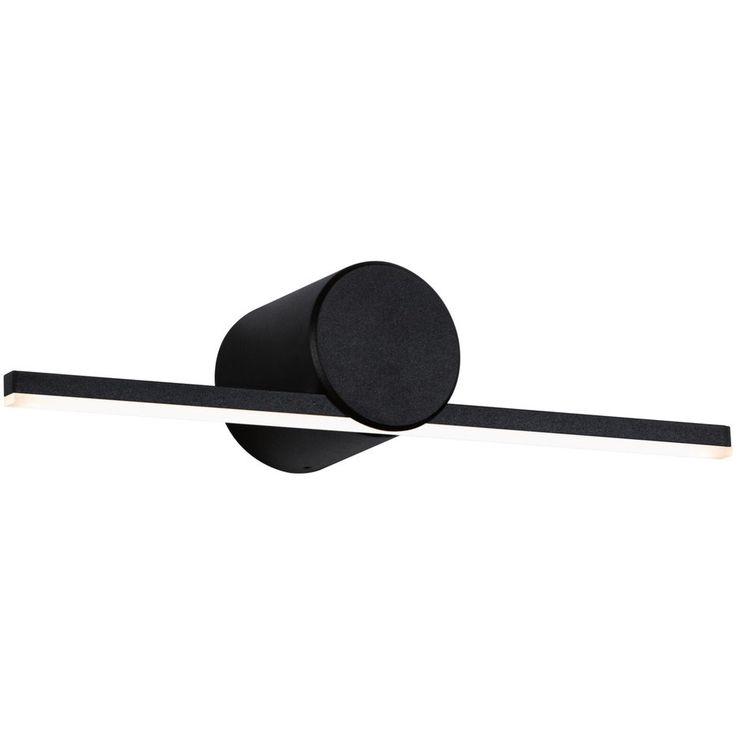 LED-peilivalaisin Paulmann Sava, IP44, 3000K, 230V, mattamusta