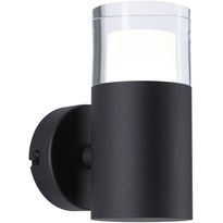 Seinä-/kattovalaisin Paulmann Kame, 16cm, IP44, 3000K, 320lm, 230V, 5W, signaalimusta