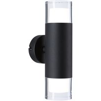 Seinä-/kattovalaisin Paulmann Kame, 27cm, IP44, 3000K, 2x460lm, 230V, 2x4W, signaalimusta