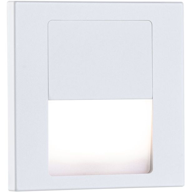 Upotettava LED-seinävalaisin Paulmann Tsaro, kulmikas, 80x36mm, 1W, 80lm, 230V, 2700K