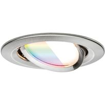 Upotettava LED-valaisin Paulmann Nova Coin, pyöreä, 84mm, 50°, RGBW+, 6W, 500lm, 230V, alumiini