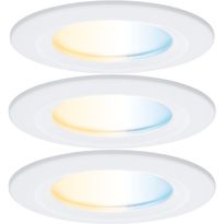 Upotettava LED-valaisin Paulmann Nova Coin, pyöreä, IP44, 78mm, 3x6W, 3x530lm, 230V, säädettävä värilämpötila
