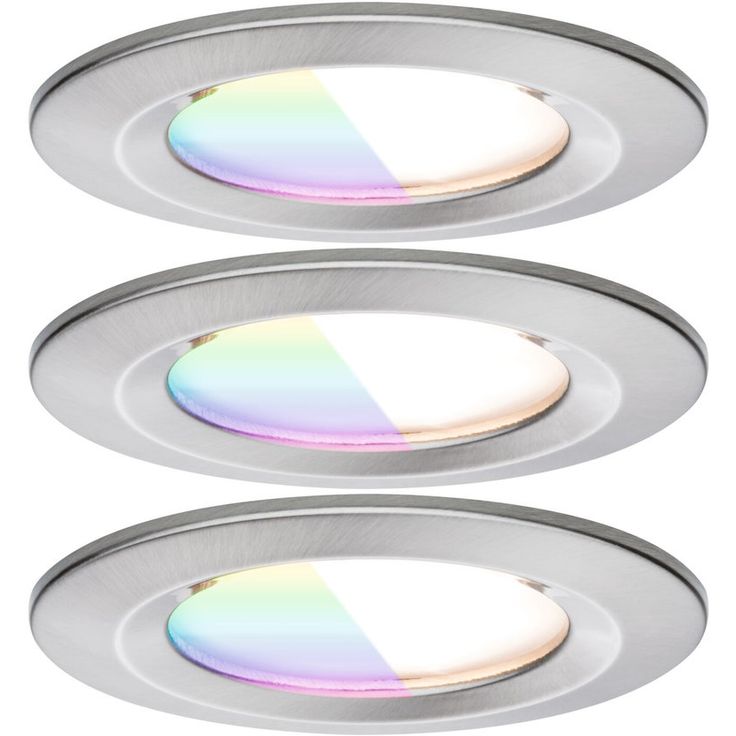 Upotettava LED-valaisin Paulmann Nova Coin, pyöreä, IP44, 78mm, RGBW+, 3x6W, 3x500lm, 230V, alumiini