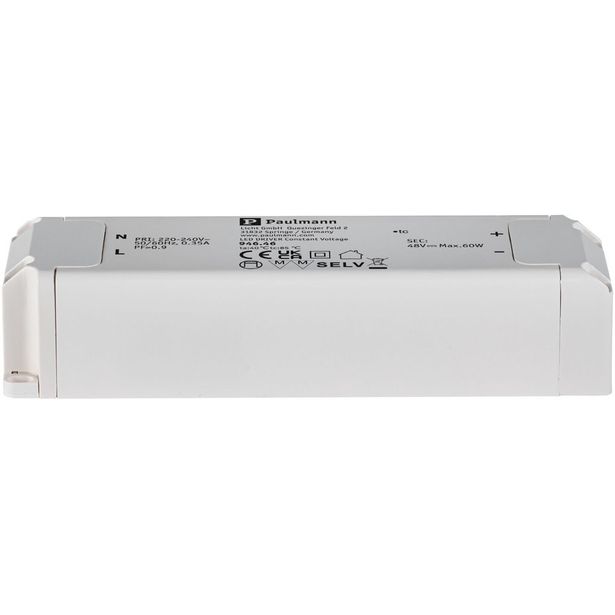 Muuntaja Paulmann Uline, 60VA, 230/48V, 29mm, valkoinen