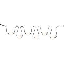 LED-valoketjusetti Paulmann Solar Taina, IP67, 3000K, 5.8m, 6x60lm, musta