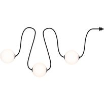 LED-valoketjun lisäsarja Paulmann Solar Taina, IP67, 3000K, 1.71m, 3x60lm, musta