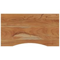 Työpöydän pöytälevy 100x50x2,5 cm suorakaide täysi akasiapuu (70164)