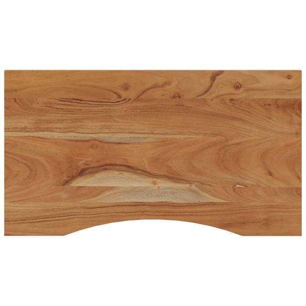 Työpöydän pöytälevy 100x50x2,5 cm suorakaide täysi akasiapuu (70164)