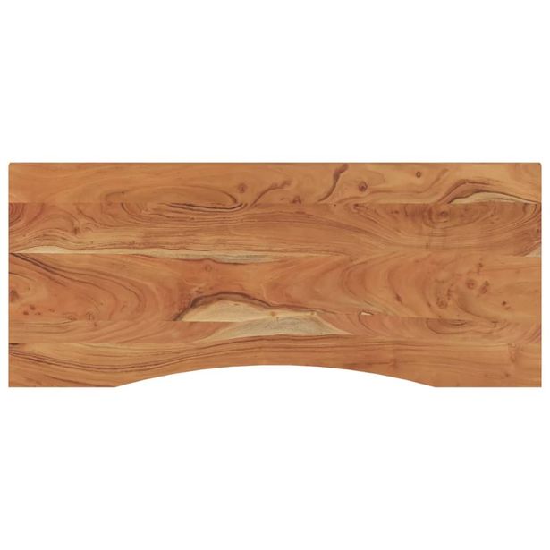 Työpöydän pöytälevy 110x50x2,5 cm suorakaide täysi akasiapuu (70165)