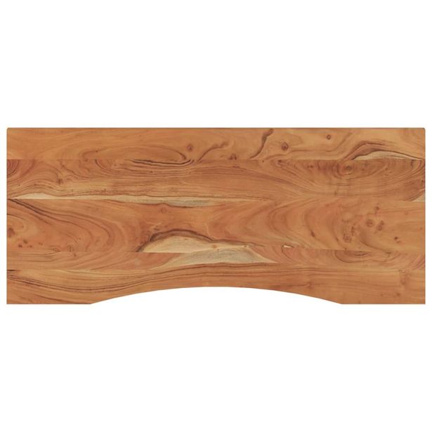 Työpöydän pöytälevy 120x50x2,5 cm suorakaide täysi akasiapuu (70166)