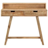 Työpöytä 100x45x90 cm karkea täysi mangopuu (28269)
