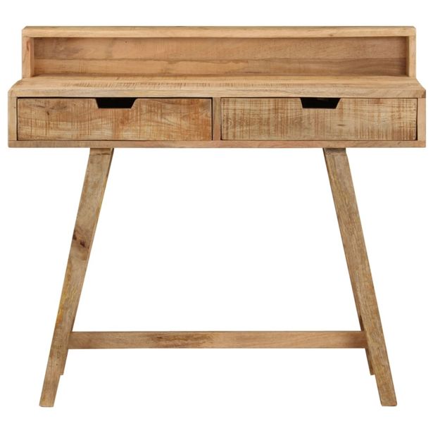 Työpöytä 100x45x90 cm karkea täysi mangopuu (28269)