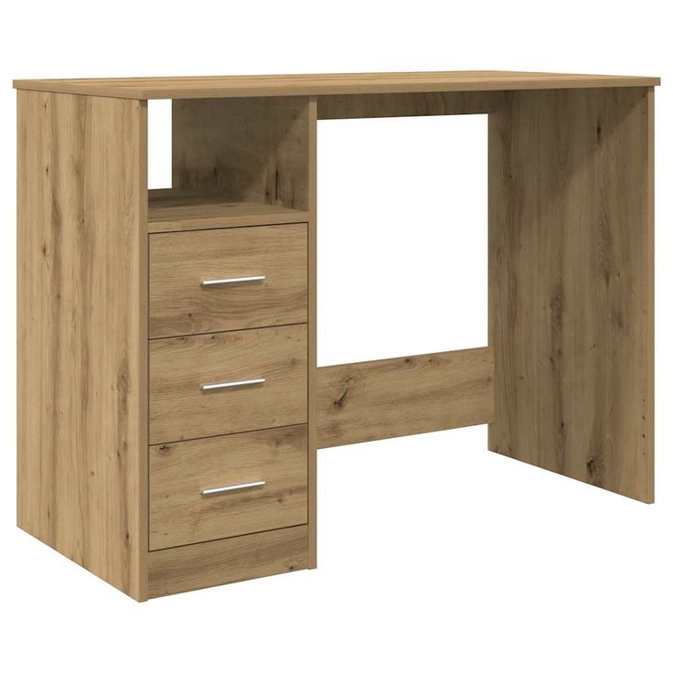 Työpöytä artesaani tammi 102x76x50 cm tekninen puu (55853)