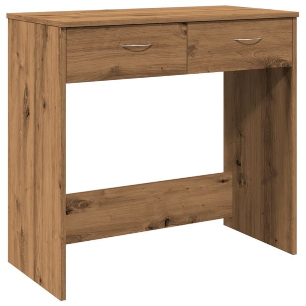 Työpöytä artesaani tammi 80x40x75 cm lastulevy (55993)
