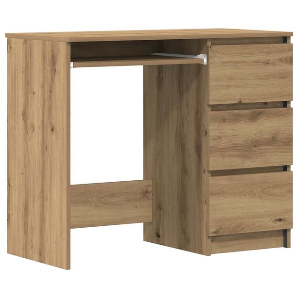 Työpöytä artesaani tammi 90x45x76 cm tekninen puu (61143)