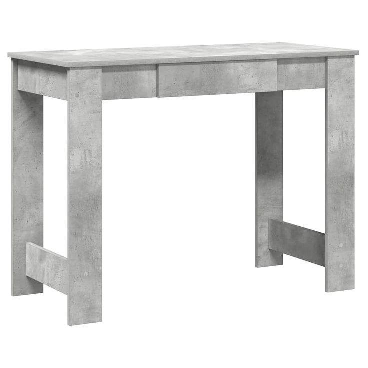 Työpöytä betoninharmaa 100x45x75 cm tekninen puu (60430)