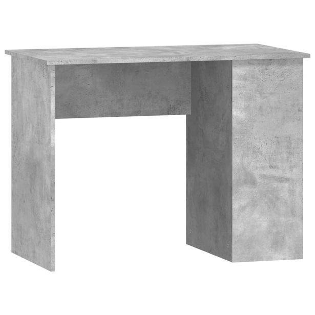 Työpöytä betoninharmaa 100x55x75 cm tekninen puu (23028)