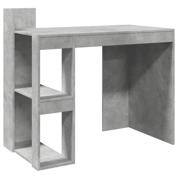 Työpöytä betoninharmaa 103,5x56,5x94 cm tekninen puu (47978)