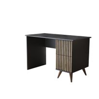 Työpöytä Linento Furniture FRN-9014, musta/atlassetri