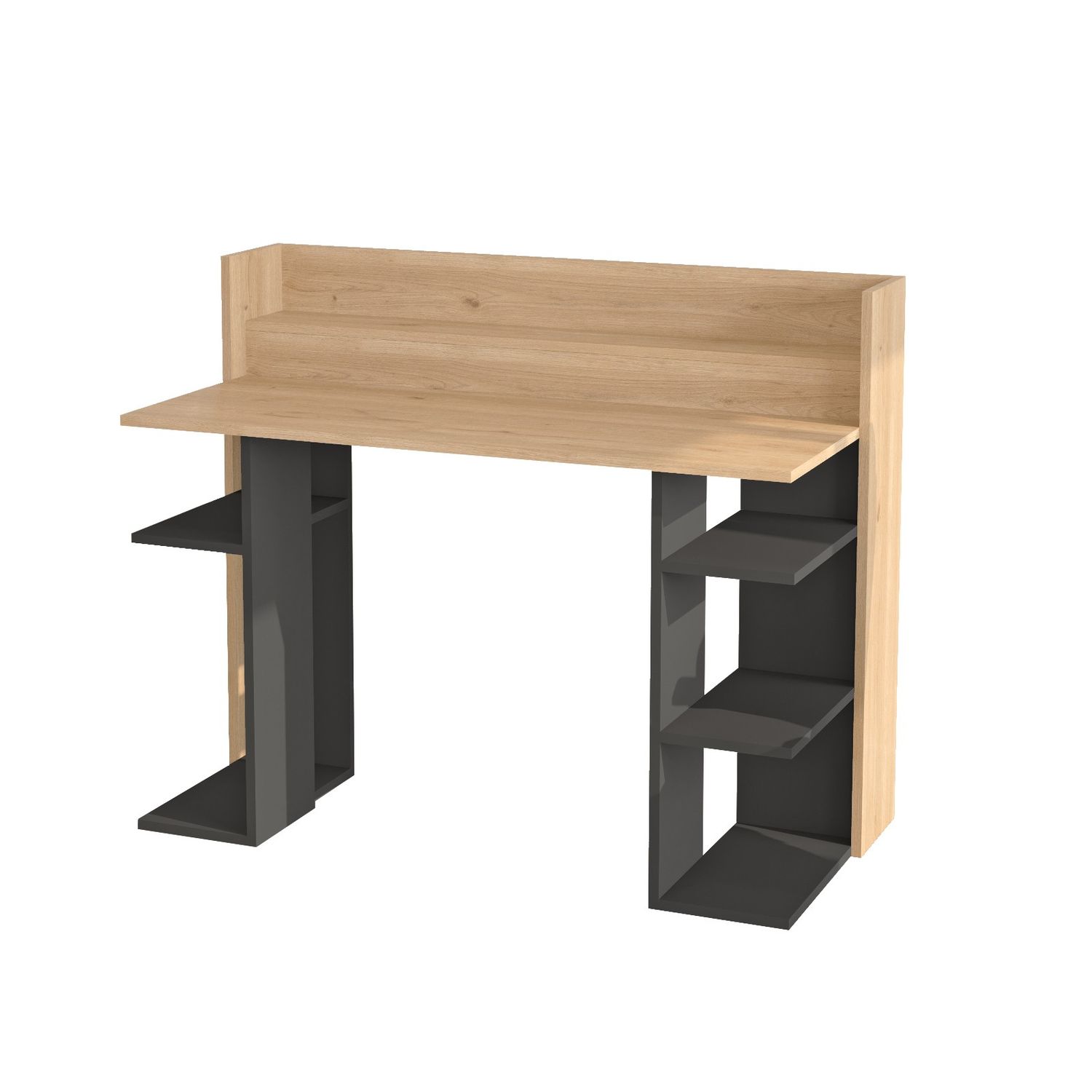 Työpöytä Linento Furniture VR1, valkoinen/antrasiitti