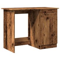 Työpöytä vanha puu 100x50x76 cm tekninen puu (55954)