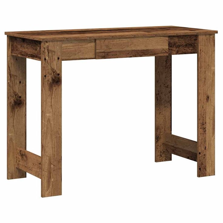 Työpöytä vanhaa puuta 100x45x75 cm suunniteltu puu (60434)