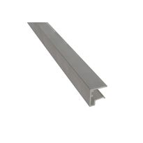 U-päätelistaprofiili Keraplast 10 mm, alumiinia, 2100 mm